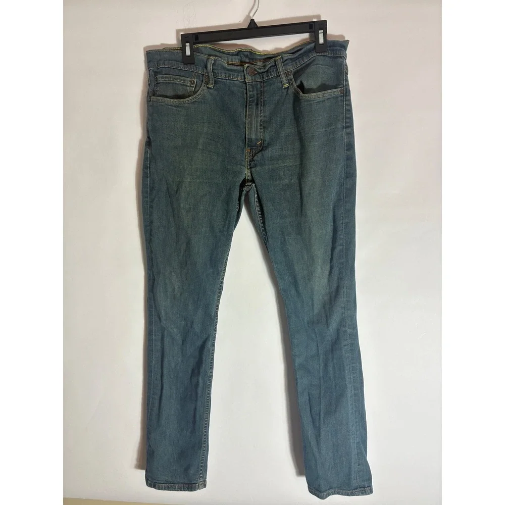 Levis 511 Slim Fit Jeans Mens 36x34 Medium Wash Blue Denim 04511-0408 Skater
